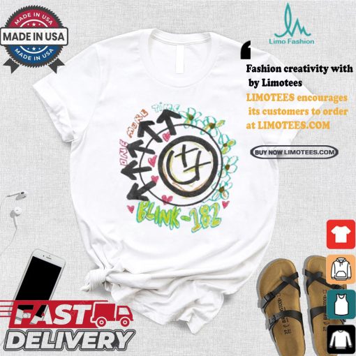 Official Official Blink 182 One More Time Smiley Sketch Shirt