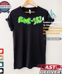 Official Official Blink 182 One More Time Smiley Sketch Tour Text Shirt