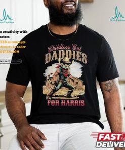 Official Official Cowboy Childless Cat Daddies For Harris Walz Shirt