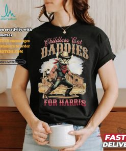 Official Official Cowboy Childless Cat Daddies For Harris Walz Shirt