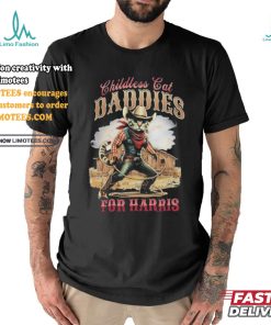 Official Official Cowboy Childless Cat Daddies For Harris Walz Shirt