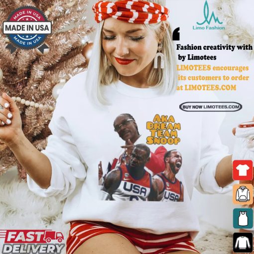 Official Official Snoop Dogg LeBron James And Stephen Curry Aka Dream Team Snoop Paris 2024 Shirt