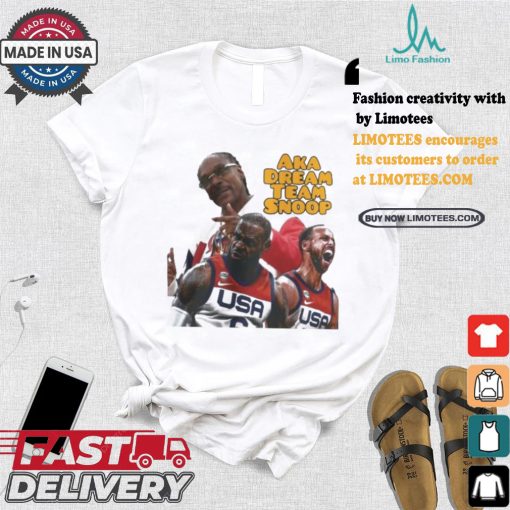 Official Official Snoop Dogg LeBron James And Stephen Curry Aka Dream Team Snoop Paris 2024 Shirt