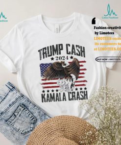 Official Official Trump Cash vs Kamala Crash Eagle Flag 2024 Shirt, hoodie, sweater, long sleeve and tank top Official Official Trump Cash vs Kamala Crash Eagle Flag 2024 Shirt