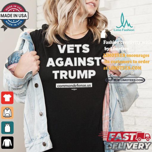 Official Official Vets Against Trump Commondefense.Us Shirt