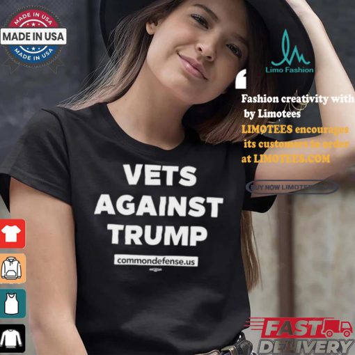 Official Official Vets Against Trump Commondefense.Us Shirt