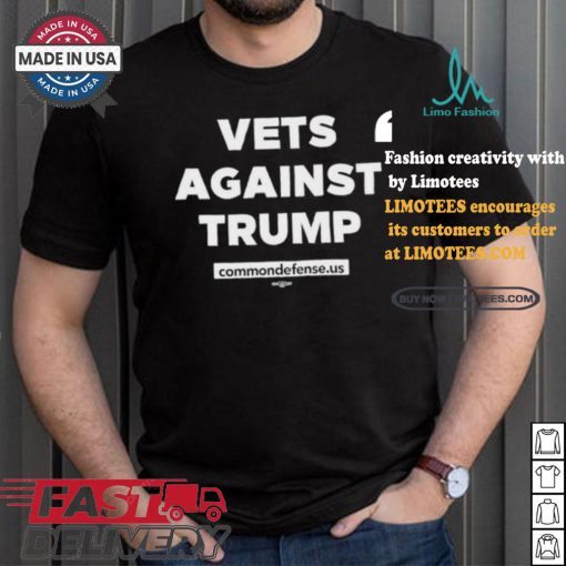 Official Official Vets Against Trump Commondefense.Us Shirt