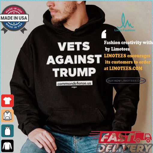 Official Official Vets Against Trump Commondefense.Us Shirt