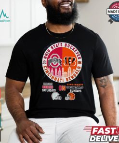 Official Ohio State Buckeyes Saturdays On Cincinnati Bengals Sundays Shirt