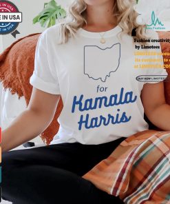 Official Ohio for Kamala Harris map T shirt