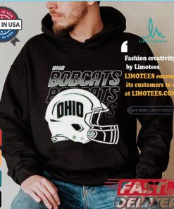 Official Ohio university Football helmet fade T shirt