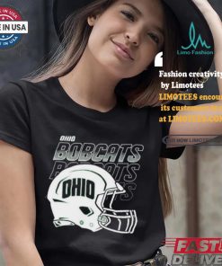 Official Ohio university Football helmet fade T shirt