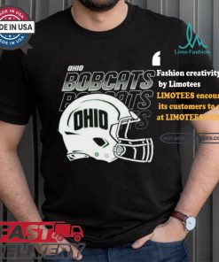 Official Ohio university Football helmet fade T shirt