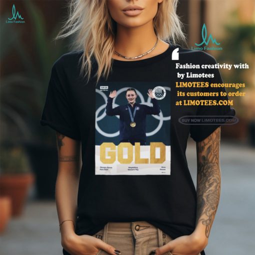 Official Olivia Reeves Team USA Gold Medal Weightlifting Women’s 71 kg Olympic Games Paris 2024 Signature Poster t shirt