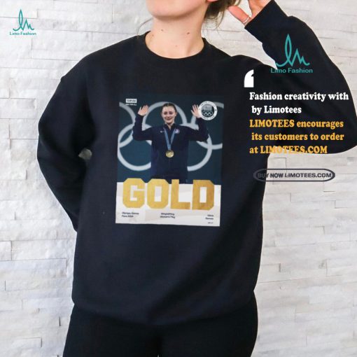 Official Olivia Reeves Team USA Gold Medal Weightlifting Women’s 71 kg Olympic Games Paris 2024 Signature Poster t shirt