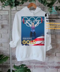 Official Olivia Reeves Team USA Gold Medal Weightlifting Women’s 71kg Paris Olympic 2024 Poster t shirt