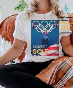 Official Olivia Reeves Team USA Gold Medal Weightlifting Women’s 71kg Paris Olympic 2024 Poster t shirt