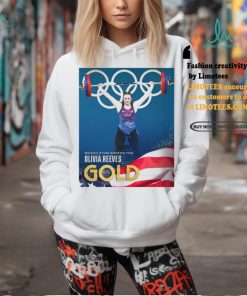 Official Olivia Reeves Team USA Gold Medal Weightlifting Women’s 71kg Paris Olympic 2024 Poster t shirt