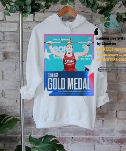 Official Olivia Reeves Team USA Gold Medal Women’s Weightlifting 71kg Paris Olympic 2024 Poster t shirt