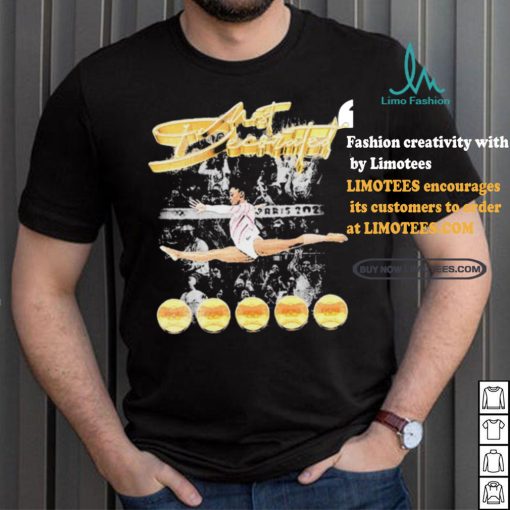 Official Olympic Paris 2024 Simone Biles Golden Girls Of USA Gymnastics signature vintage t shirt