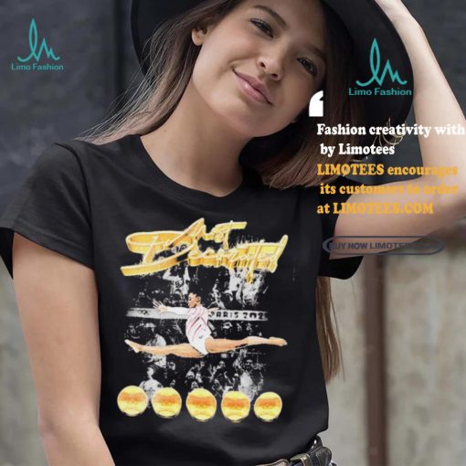 Official Olympic Paris 2024 Simone Biles Golden Girls Of USA Gymnastics signature vintage t shirt
