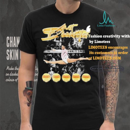 Official Olympic Paris 2024 Simone Biles Golden Girls Of USA Gymnastics signature vintage t shirt