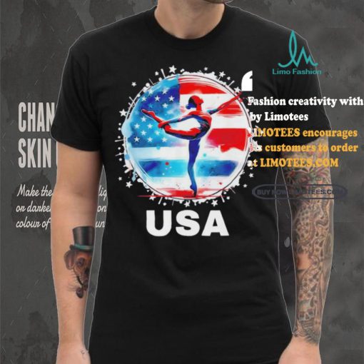 Official Olympic Paris 2024 United States Gymnastics Team T Shirt