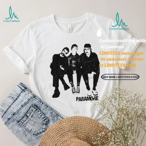 Official Paramore Group Photo Boyfriend Fit Girls Shirt