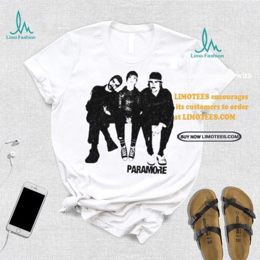 Official Paramore Group Photo Boyfriend Fit Girls Shirt