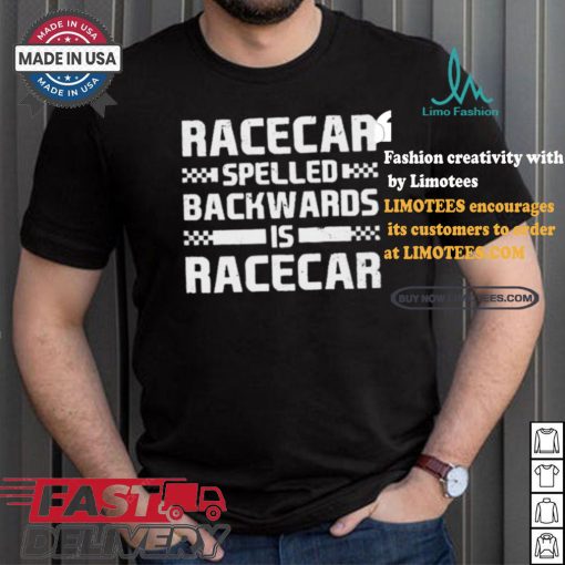 Official Parker Kligerman Wearing Racecar Spelled Backwards Is Racecar Vintage t shirt