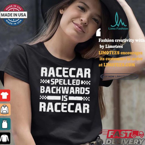 Official Parker Kligerman Wearing Racecar Spelled Backwards Is Racecar Vintage t shirt