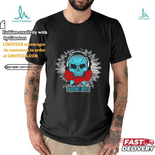 Official Parkway Drive Skull Rose T Shirt