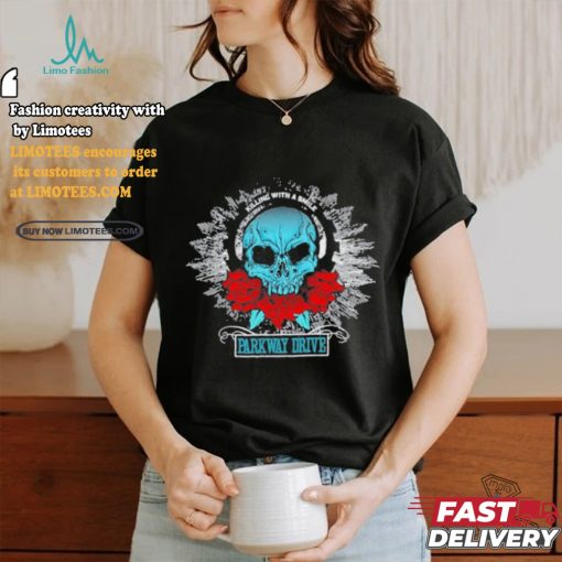 Official Parkway Drive Skull Rose T Shirt