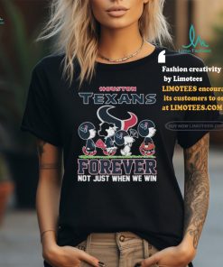 Official Peanuts Characters Walking Houston Texans Forever Not Just When We Win Shirt, hoodie, sweater, long sleeve and tank top Official Peanuts Characters Walking Houston Texans Forever Not Just When We Win Shirt