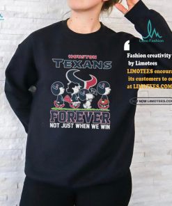 Official Peanuts Characters Walking Houston Texans Forever Not Just When We Win Shirt, hoodie, sweater, long sleeve and tank top Official Peanuts Characters Walking Houston Texans Forever Not Just When We Win Shirt