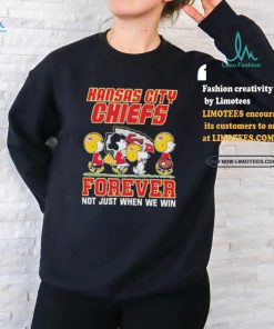 Official Peanuts Characters Walking Kansas City Chiefs Forever Not Just When We Win Shirt