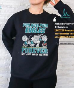 Official Peanuts Characters Walking Philadelphia Eagles Forever Not Just When We Win Shirt