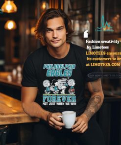 Official Peanuts Characters Walking Philadelphia Eagles Forever Not Just When We Win Shirt