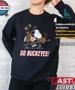 Official Peanuts x Ohio State Snoopy Goalie t shirt