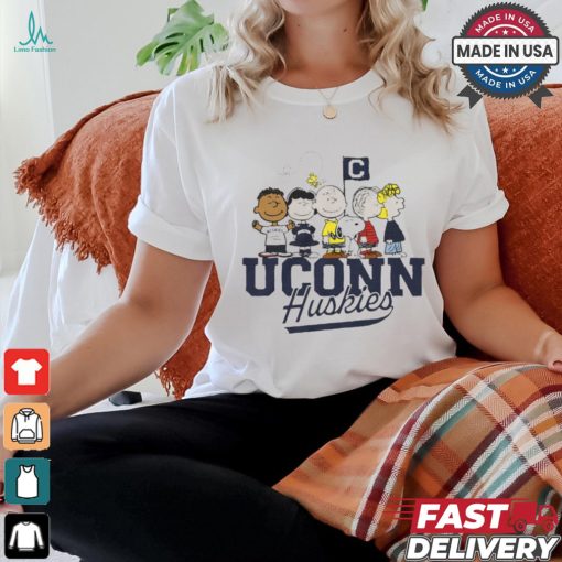 Official Peanuts x UConn Huskies The Gang t shirt