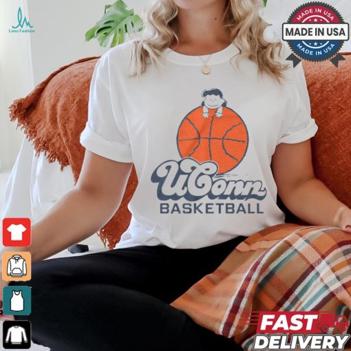 Official Peanuts x UConn Lucy Basketball t shirt