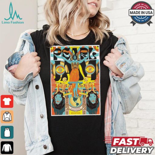 Official Pearl Jam With Glen Hansard Chicago Illinois August 29 and 31 2024 Wrigley Field Poster shirt