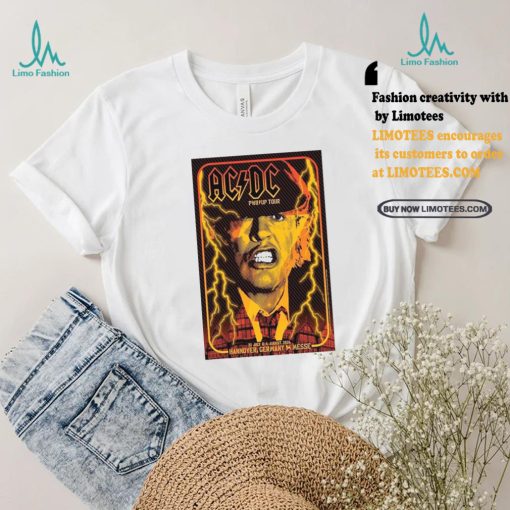 Official Poster AC DC August 4 2024 Hannover Messe Hannover Germany t shirt