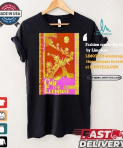 Official Poster Cage The Elephant Aug 19 2024 Hartford HealthCare Amphitheater in Bridgeport CT t shirt