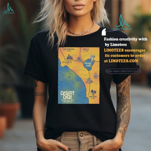 Official Poster Desert Daze Oct 10 13 2024 Lake Perris State Recreation Area Lake Perris CA t shirt