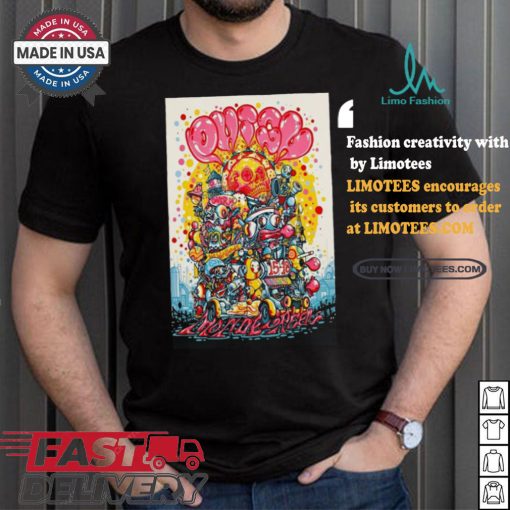 Official Poster Phish Aug 15 18 2024 The Woodlands in Dover DE t shirt