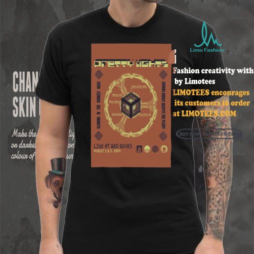 Official Poster Pretty Lights Aug 2 3 2024 Live At Red Rocks In Morrison CO t shirt