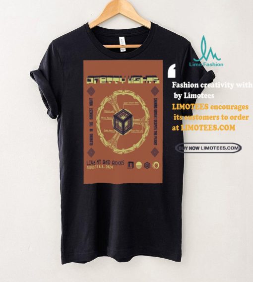 Official Poster Pretty Lights Aug 2 3 2024 Live At Red Rocks In Morrison CO t shirt