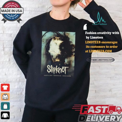 Official Poster Slipknot August 15 2024 Xfinity Center In Mansfield MA t shirt