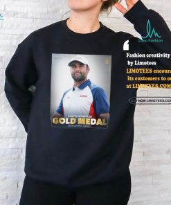Official Poster Team USA Golf Scottie Scheffler Gold Medal Olympic Games 2024 t shirt